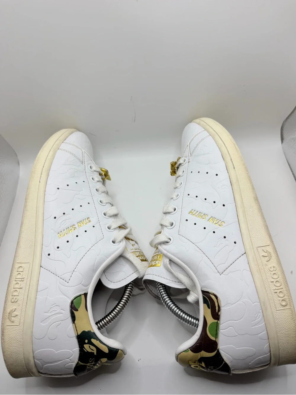 adidas Stan Smith White with Gold and Green Accents